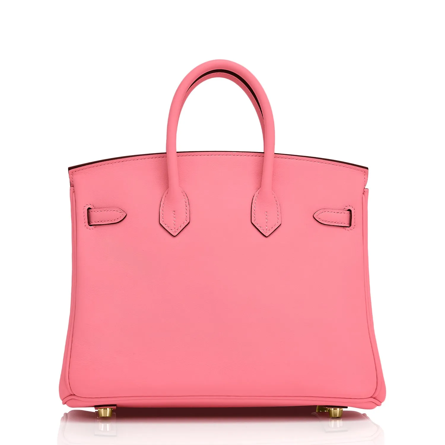 Rose Azalee Birkin 25cm Swift Gold Hardware