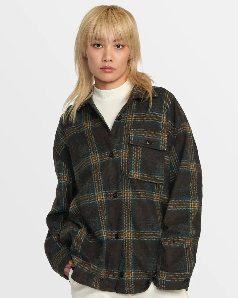 RVCA Womens Polar Birdie Shacket