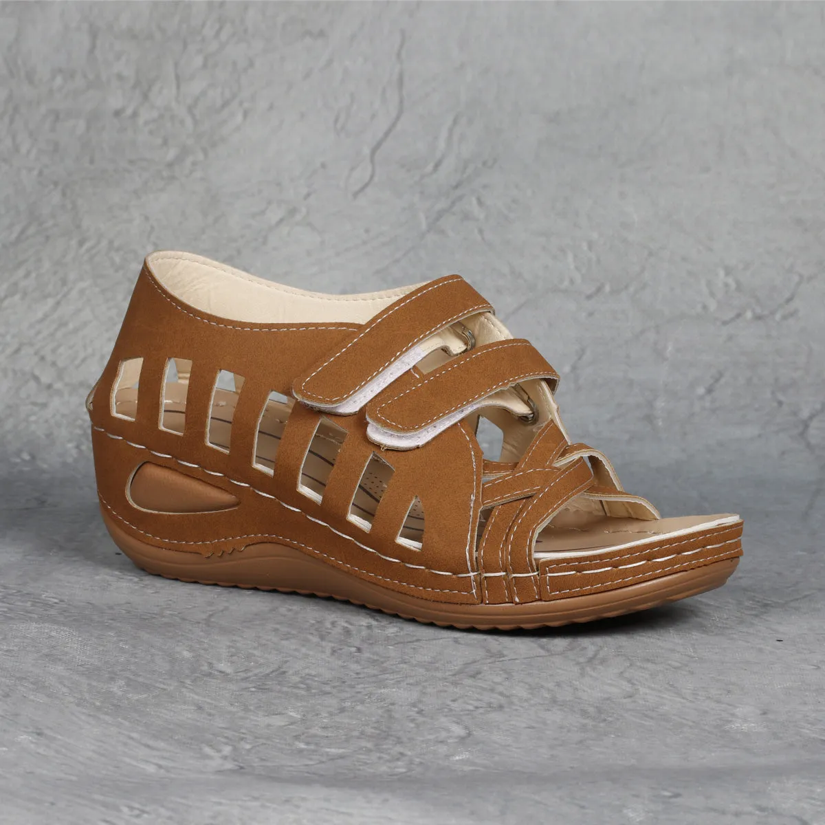 RXFSP Velcro Slope Heel Hot-selling Sandals