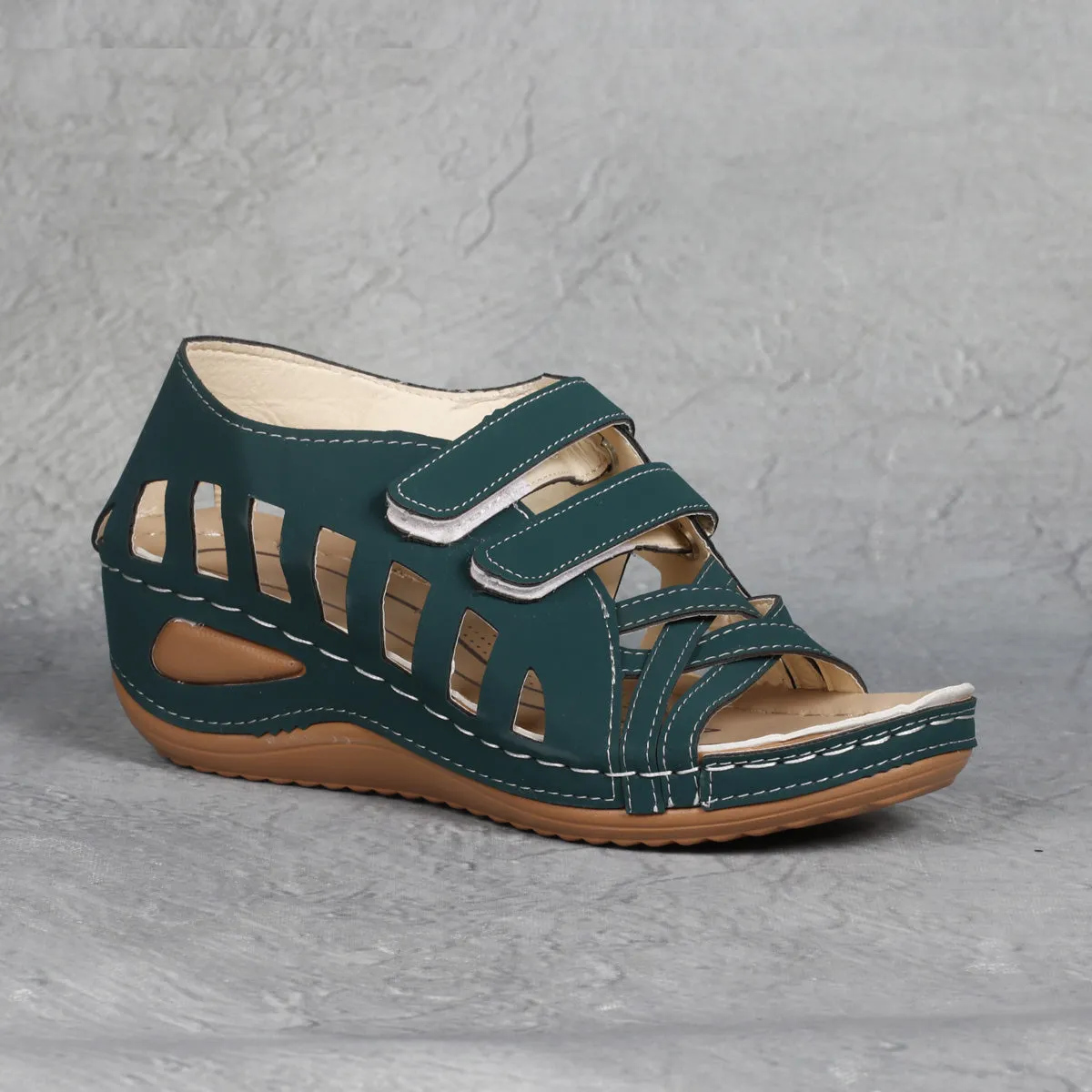 RXFSP Velcro Slope Heel Hot-selling Sandals