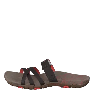 Sandspur Rose Slide Espresso/coral