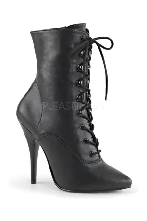 SEDUCE-1020 Ankle Boot | Black Faux Leather