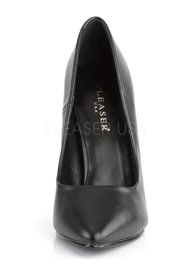 SEDUCE-420 Pump  | Black Faux Leather