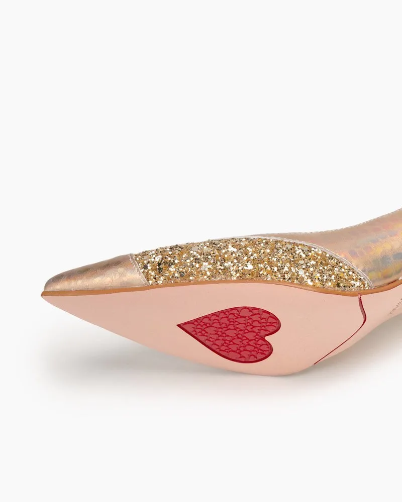Sequins Gradient Color Heart Decorative Stilettos Heel Bridal Bride Evening Pumps