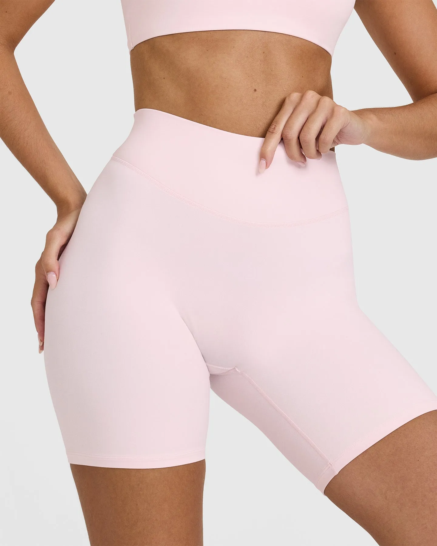 SoftMotion™ Cycling Shorts 8" | Ballet Pink