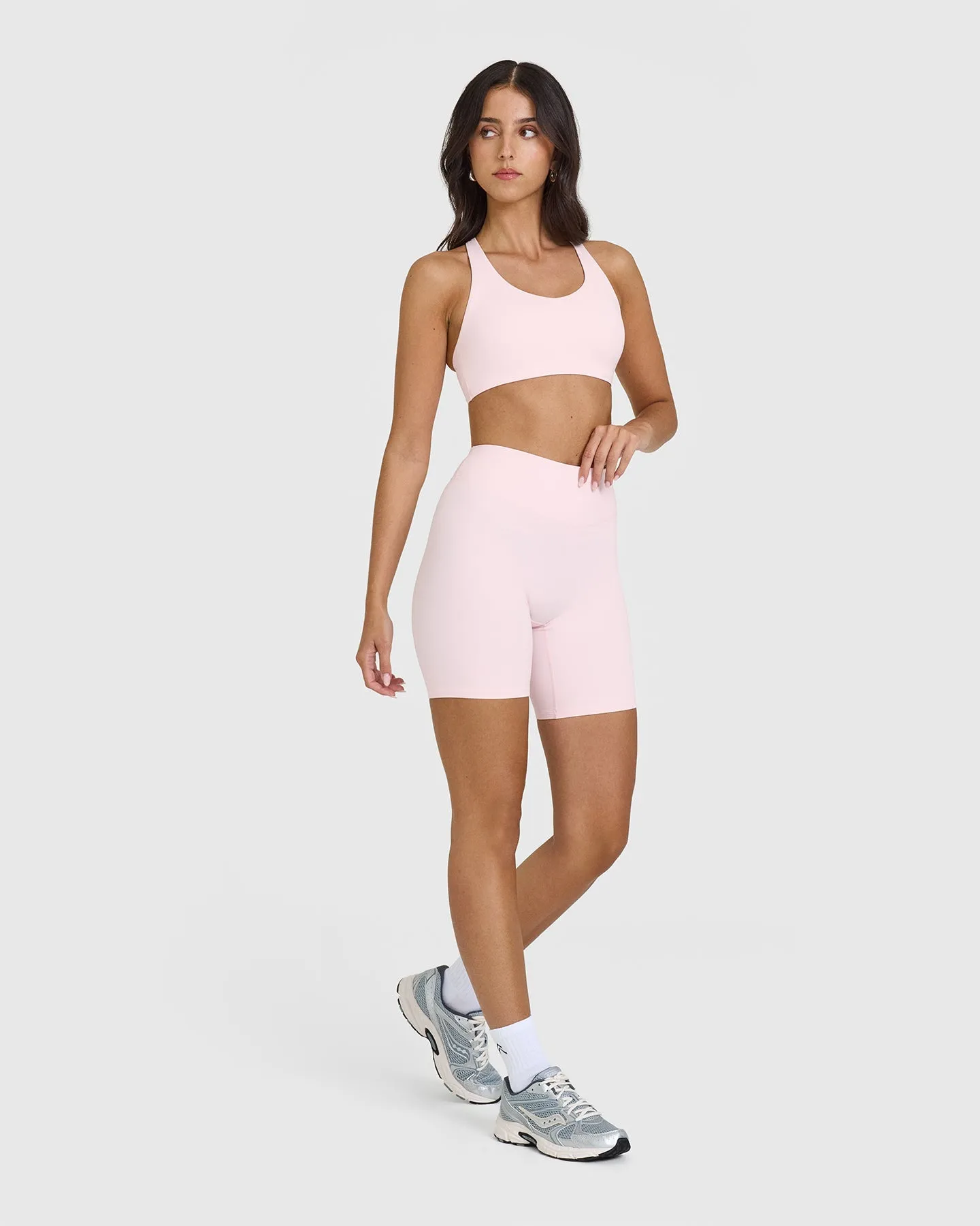 SoftMotion™ Cycling Shorts 8" | Ballet Pink