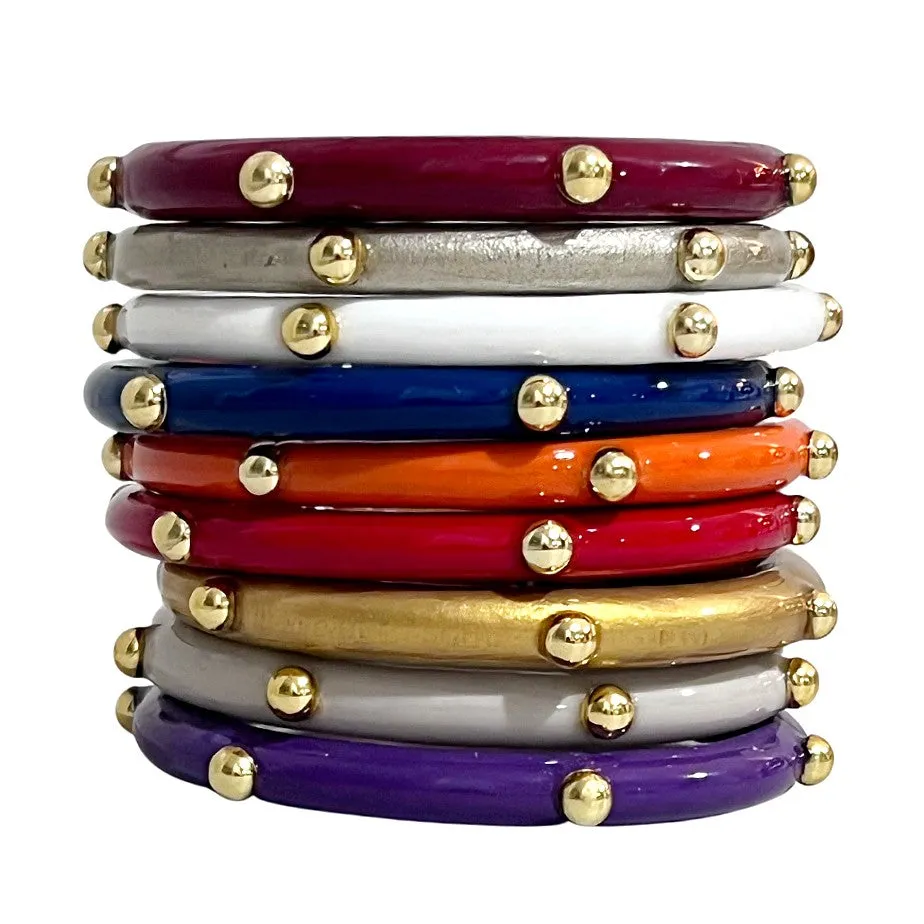 Solid Stud Bangles© - 74 Color Options