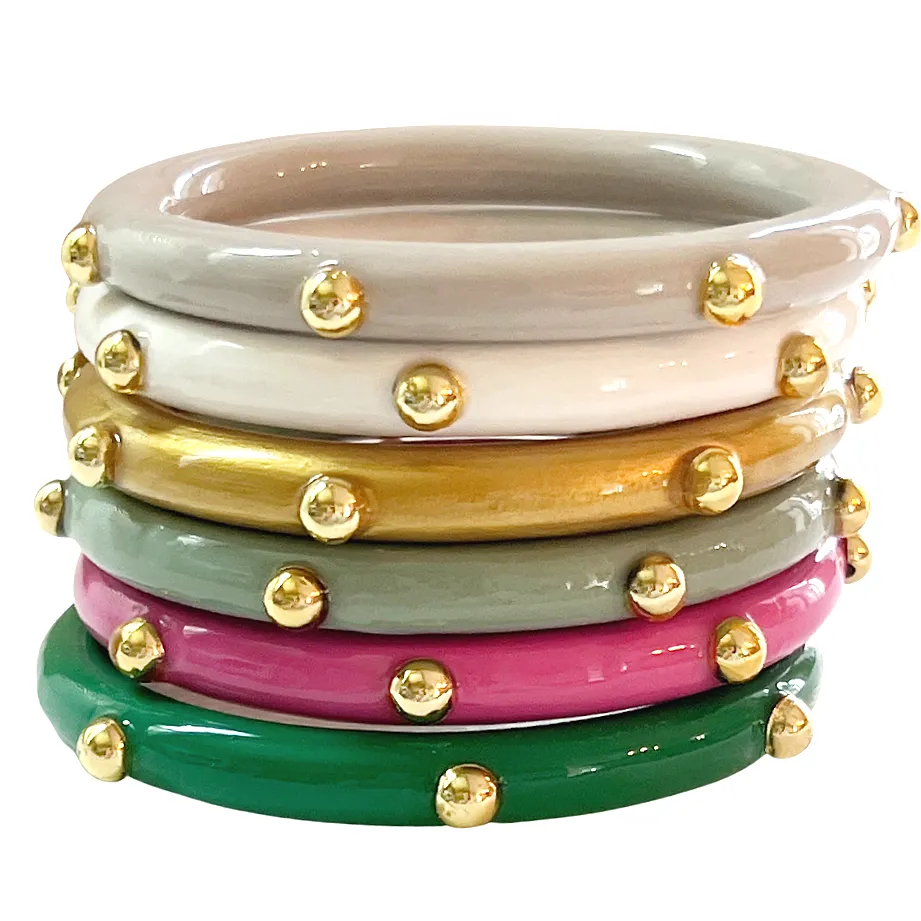Solid Stud Bangles© - 74 Color Options