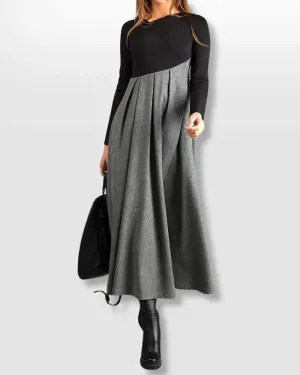 Sophia™ - Chic Two-Tone Dress