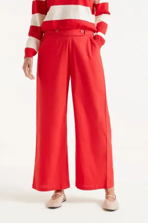 Straight Trouser - Red