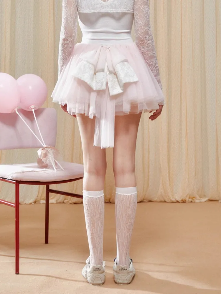 Strawberry Ballet Layered Skirt