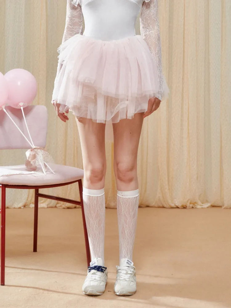 Strawberry Ballet Layered Skirt