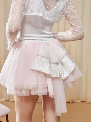 Strawberry Ballet Layered Skirt