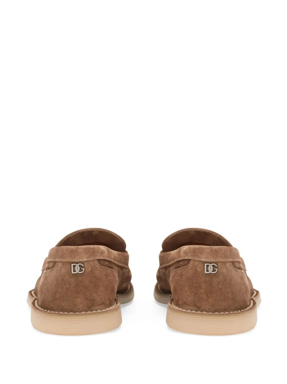Suede leather loafers