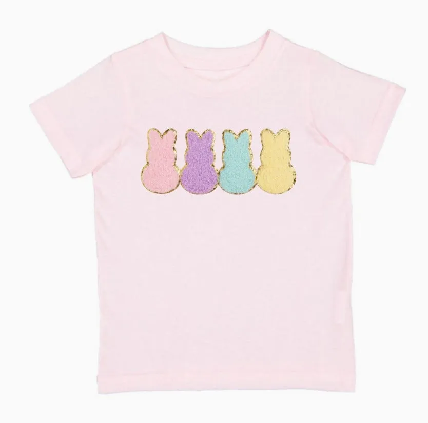 Sweet Wink Easter Peeps Patch Short Sleeve T-Shirt - Ballet