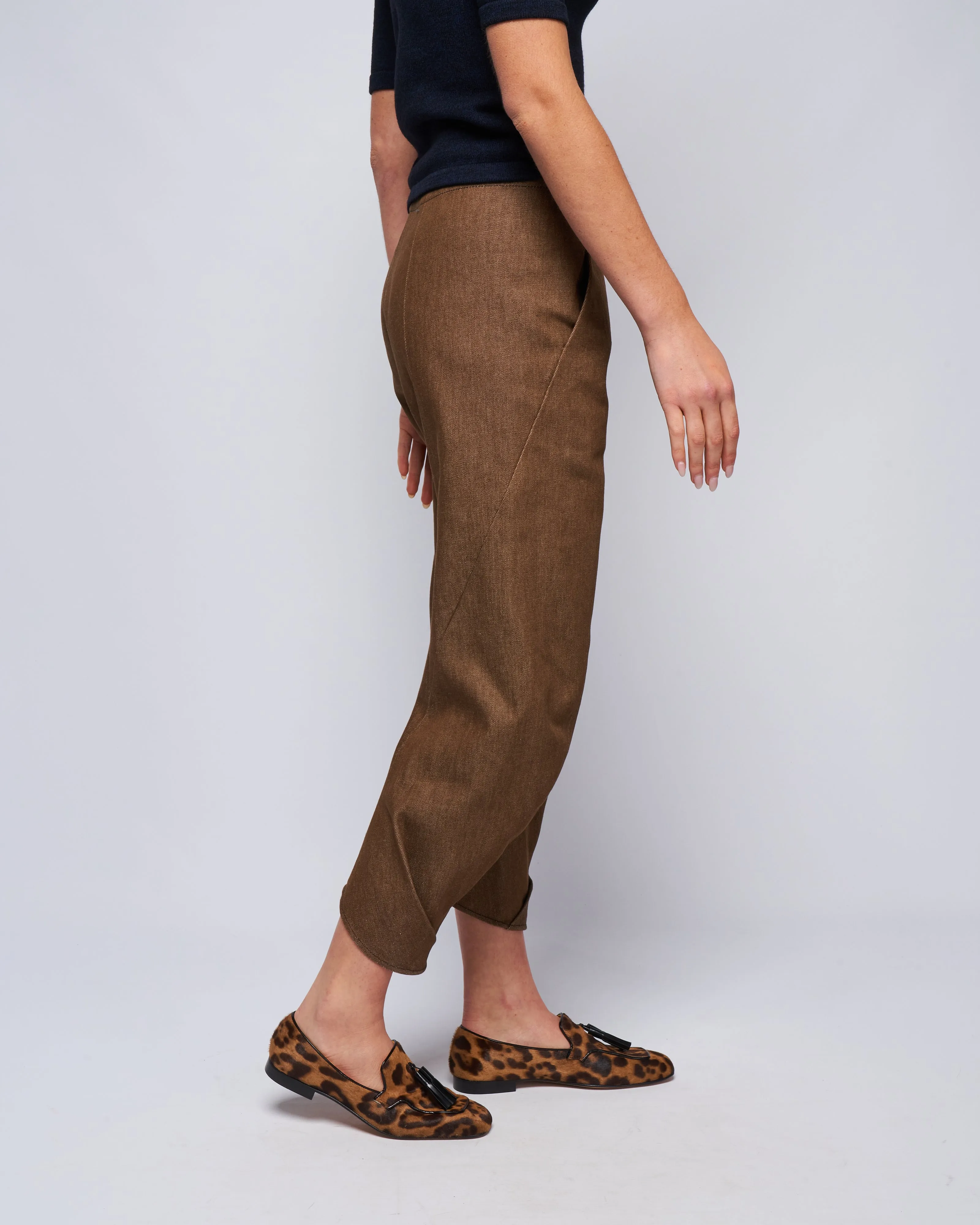 takeo pant- denim - taupe