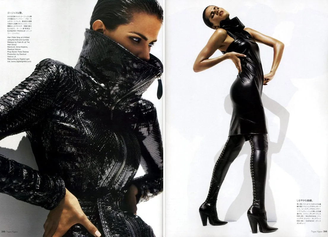 TANYA DZIAHILEVA Isabeli Fontana BRUNA TENORIO Vogue Magazine Japan November 2007
