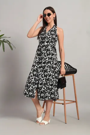 The Back-Tie Bloom, Black Dress