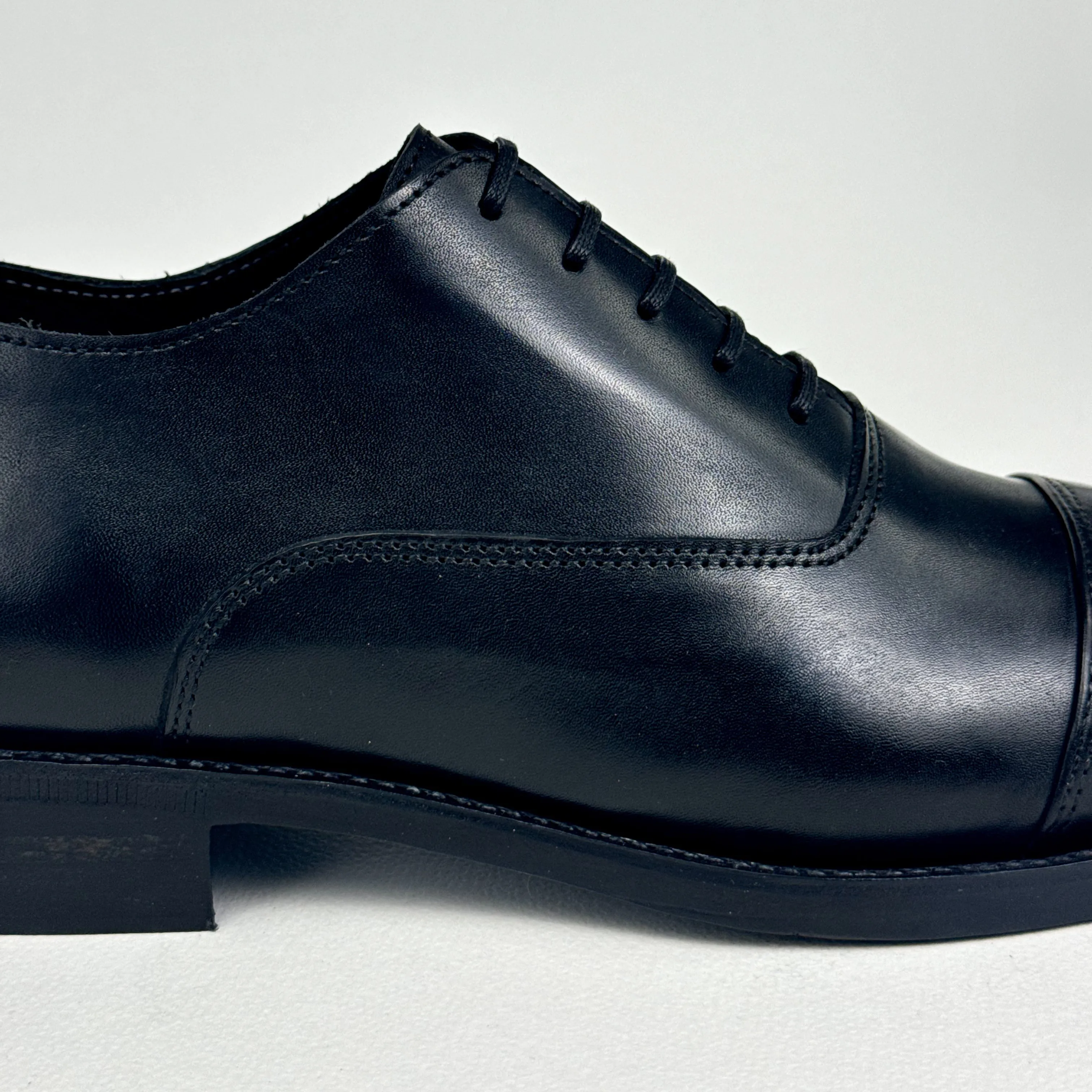 The Black Cap Toe Oxford – Goodyear Welted