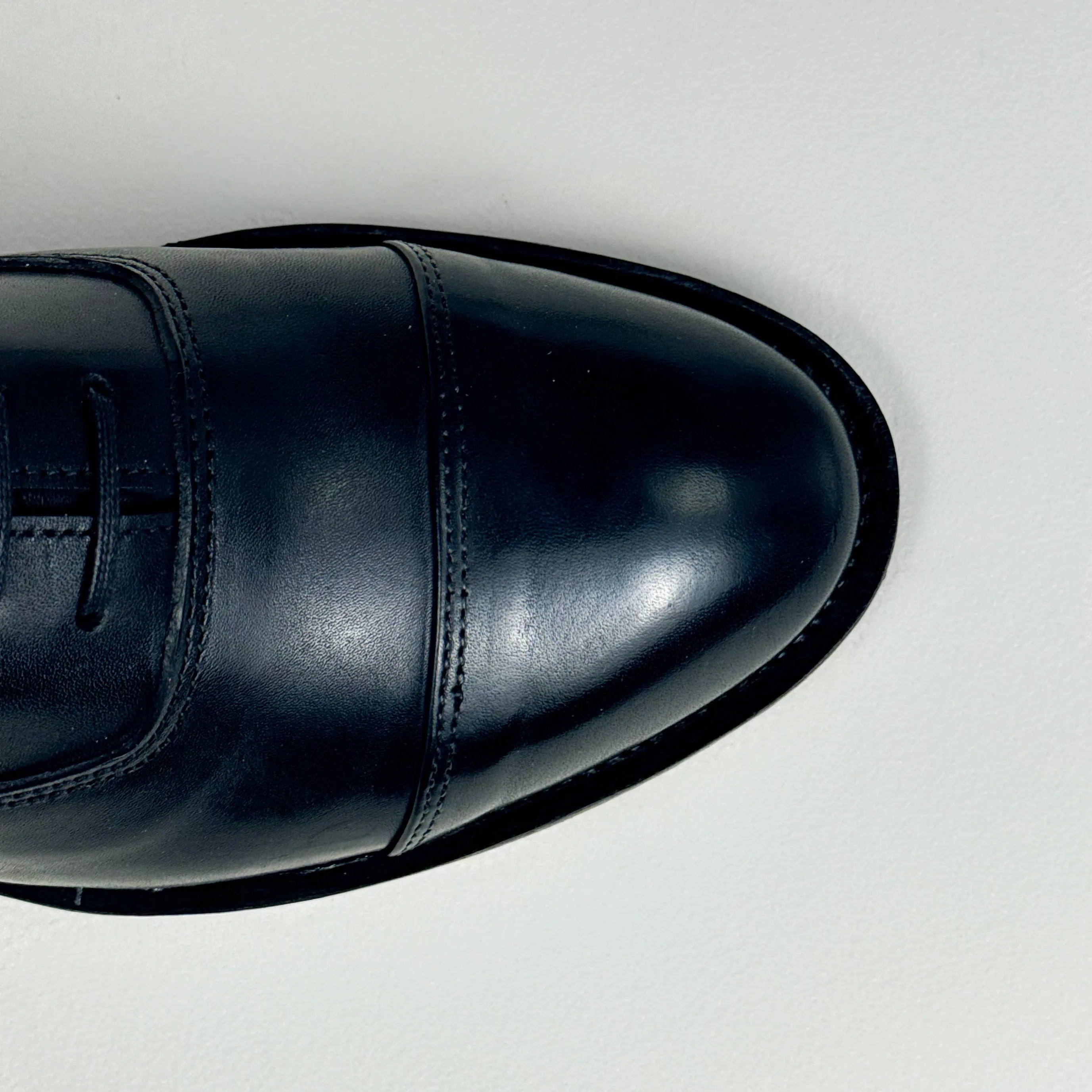 The Black Cap Toe Oxford – Goodyear Welted
