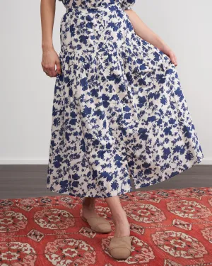 the boating skirt - autumn leaf floral