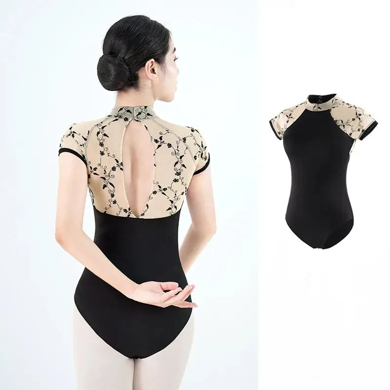 The Eloise Leotard - Embroidered Raglan Sleeve - Bridgerton Collection