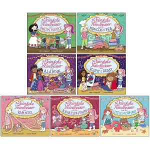 The Fairytale Hairdresser Series 7 Books Collection Set By Abie Longstaff (Princess and the Pea, Beauty and the Beast, Aladdin, Little Mermaid, Rapunzel, Sugar Plum Fairy, Snow White)