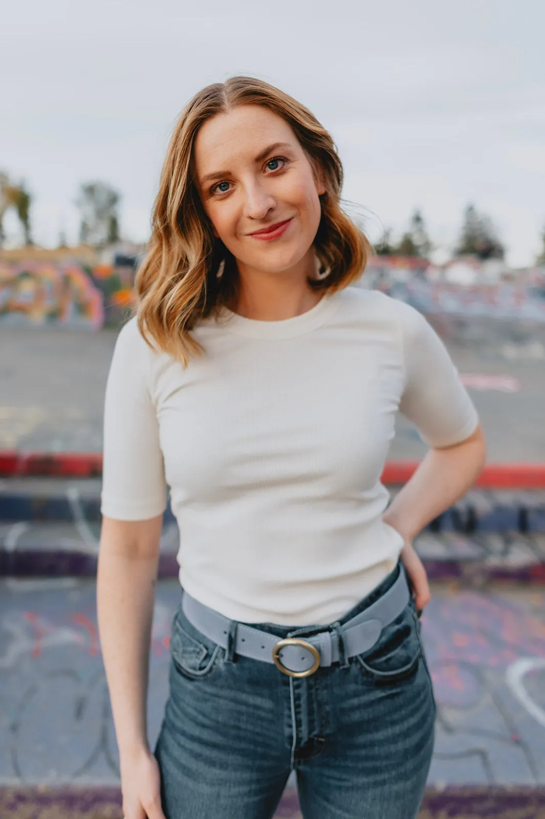 The Jenny Suede Belt by FRNCH - Lilac