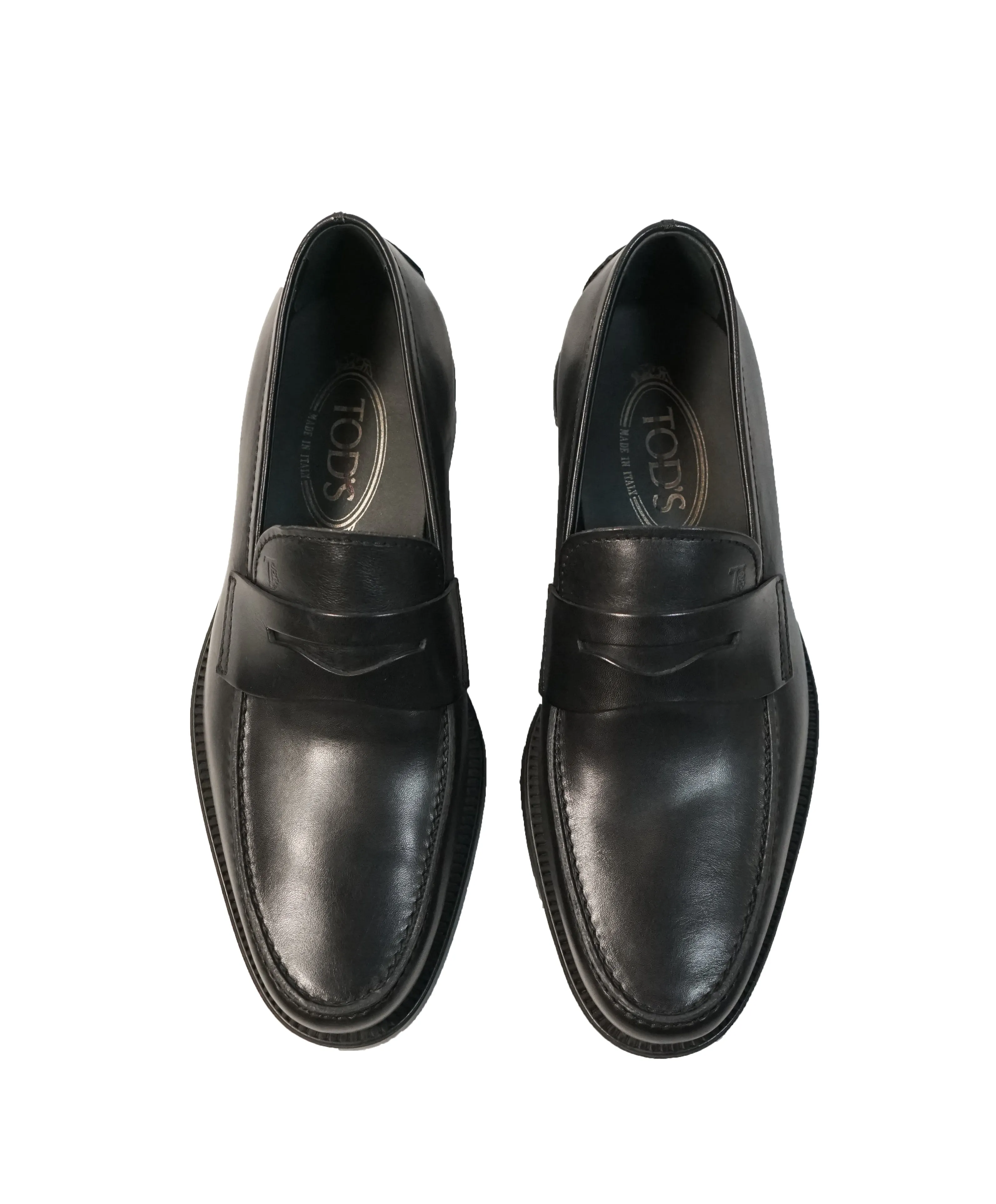 TOD’S - “Boston” Black Penny Loafers - 8 US