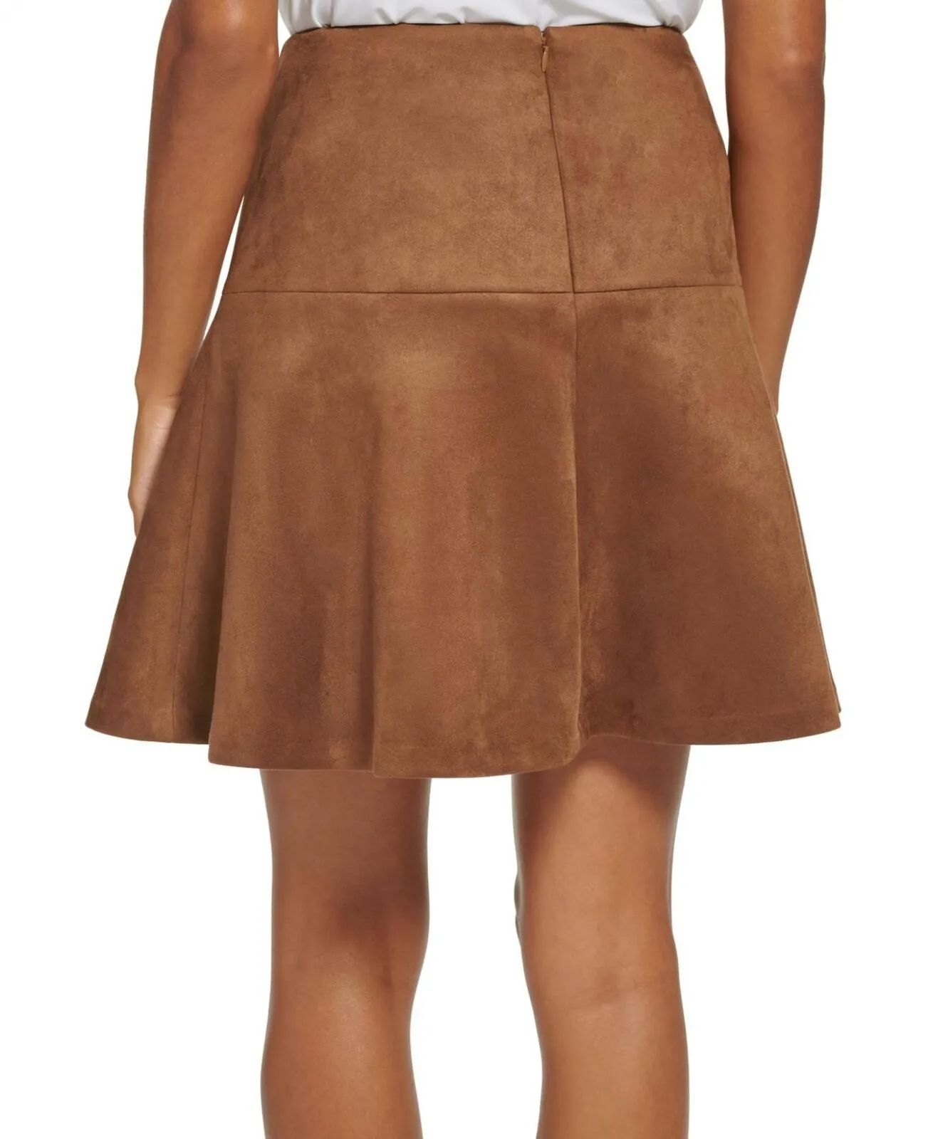 Tommy Hilfiger Women's Faux-Suede Fit & Flare Skirt H27S3313