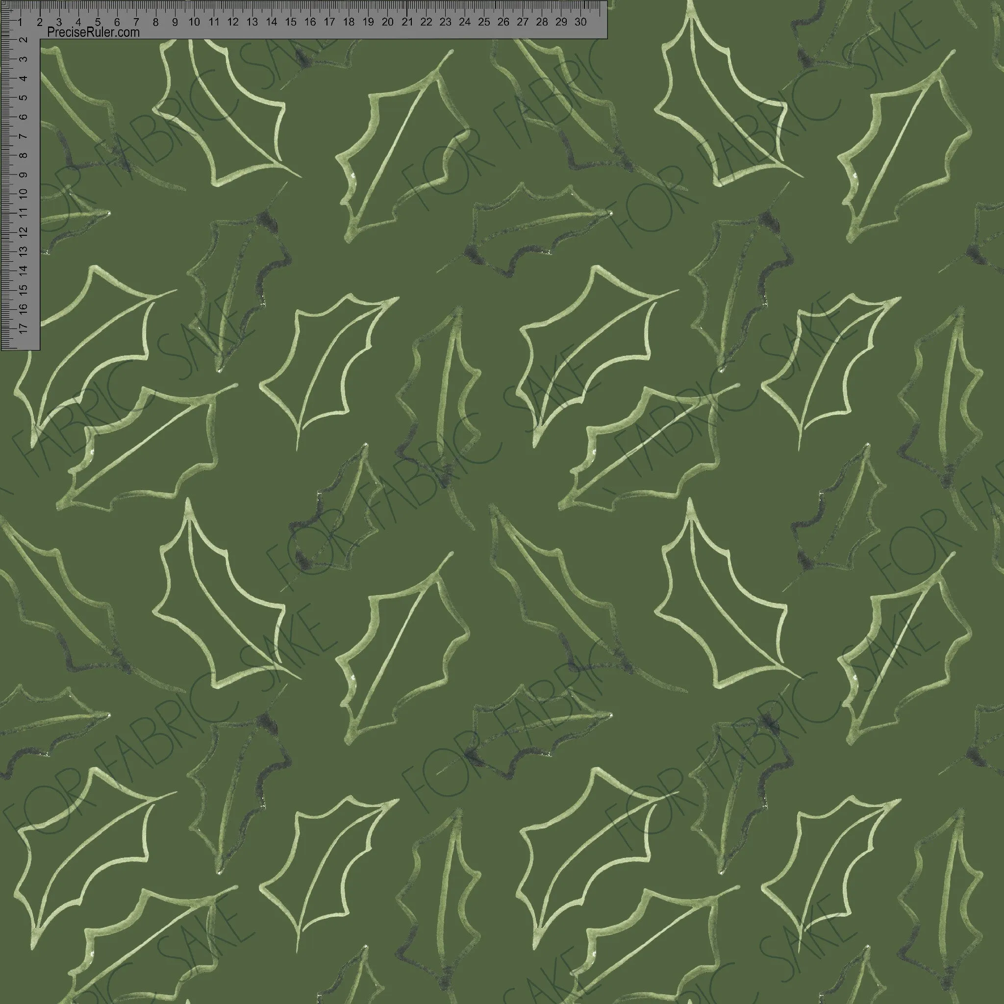 Tossed Holly Green Ashleigh Fish - Custom Pre Order