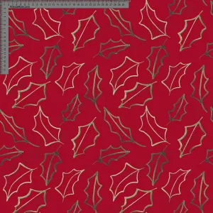 Tossed Holly Red- Ashleigh Fish - Custom Pre Order