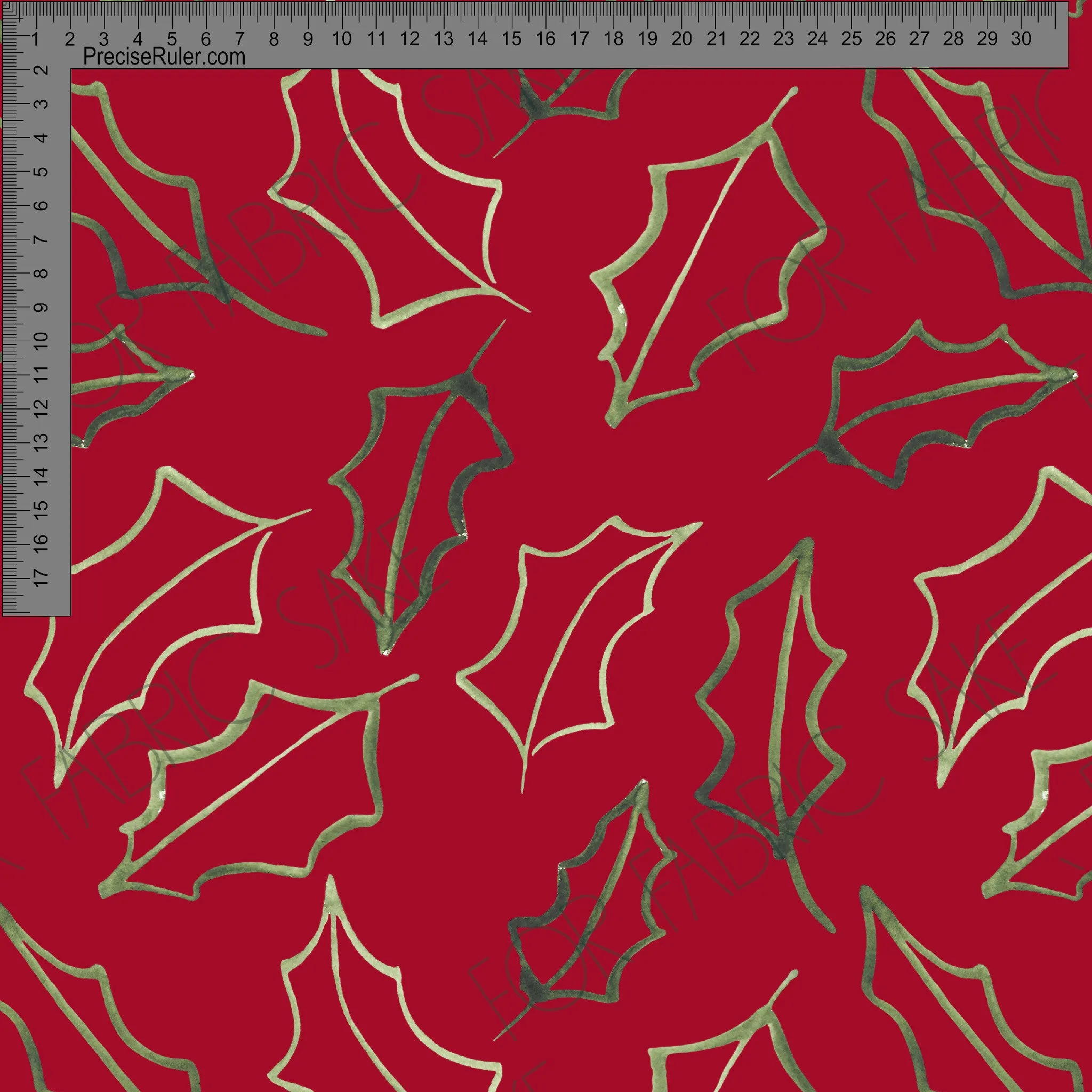 Tossed Holly Red- Ashleigh Fish - Custom Pre Order