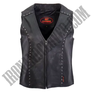 V-Neck Studded Vest