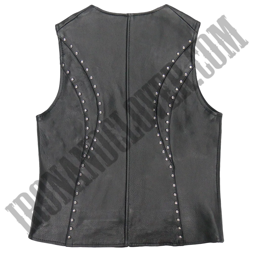 V-Neck Studded Vest