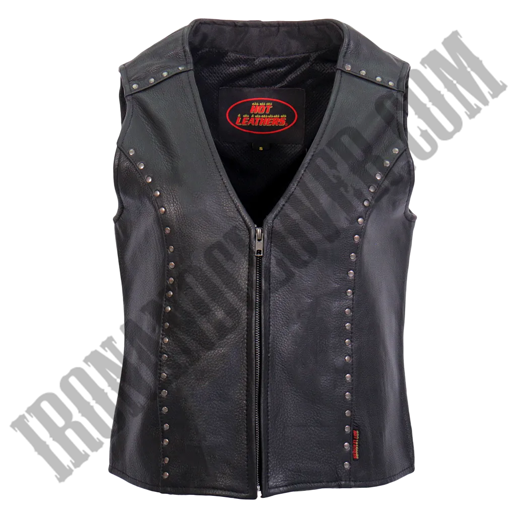 V-Neck Studded Vest