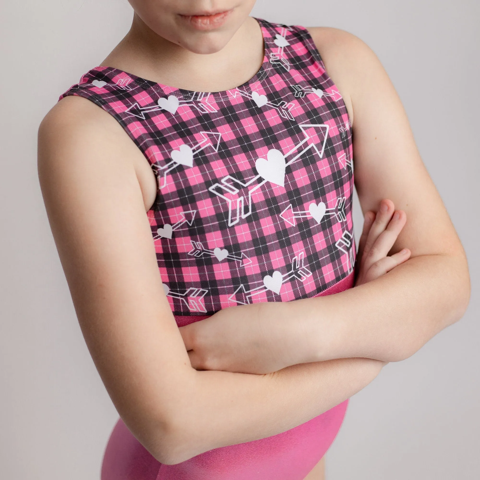 Valentine's Plaid Leotard