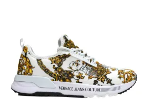 Versace Jeans Women's White & Gold Logo Sneaker 3SA5 - 40% OFF