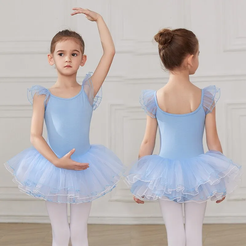 Vestido de balé infantil e adolescente - para altura de 110 a 160 cm