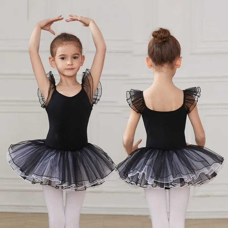 Vestido de balé infantil e adolescente - para altura de 110 a 160 cm