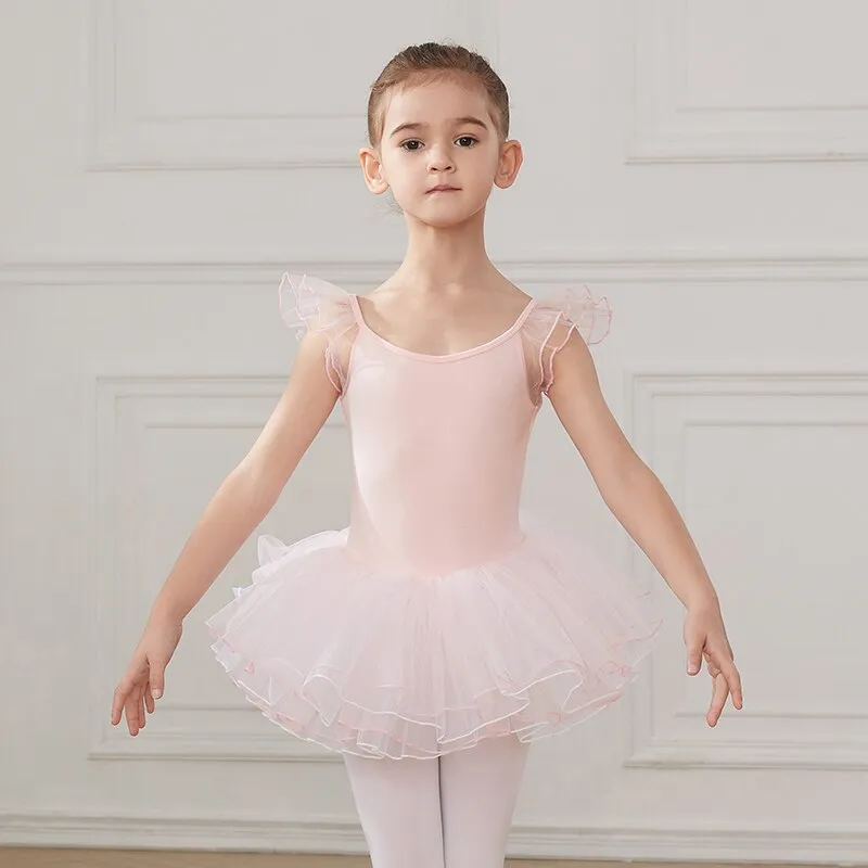Vestido de balé infantil e adolescente - para altura de 110 a 160 cm