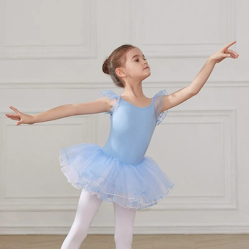 Vestido de balé infantil e adolescente - para altura de 110 a 160 cm