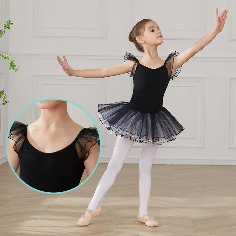 Vestido de balé infantil e adolescente - para altura de 110 a 160 cm