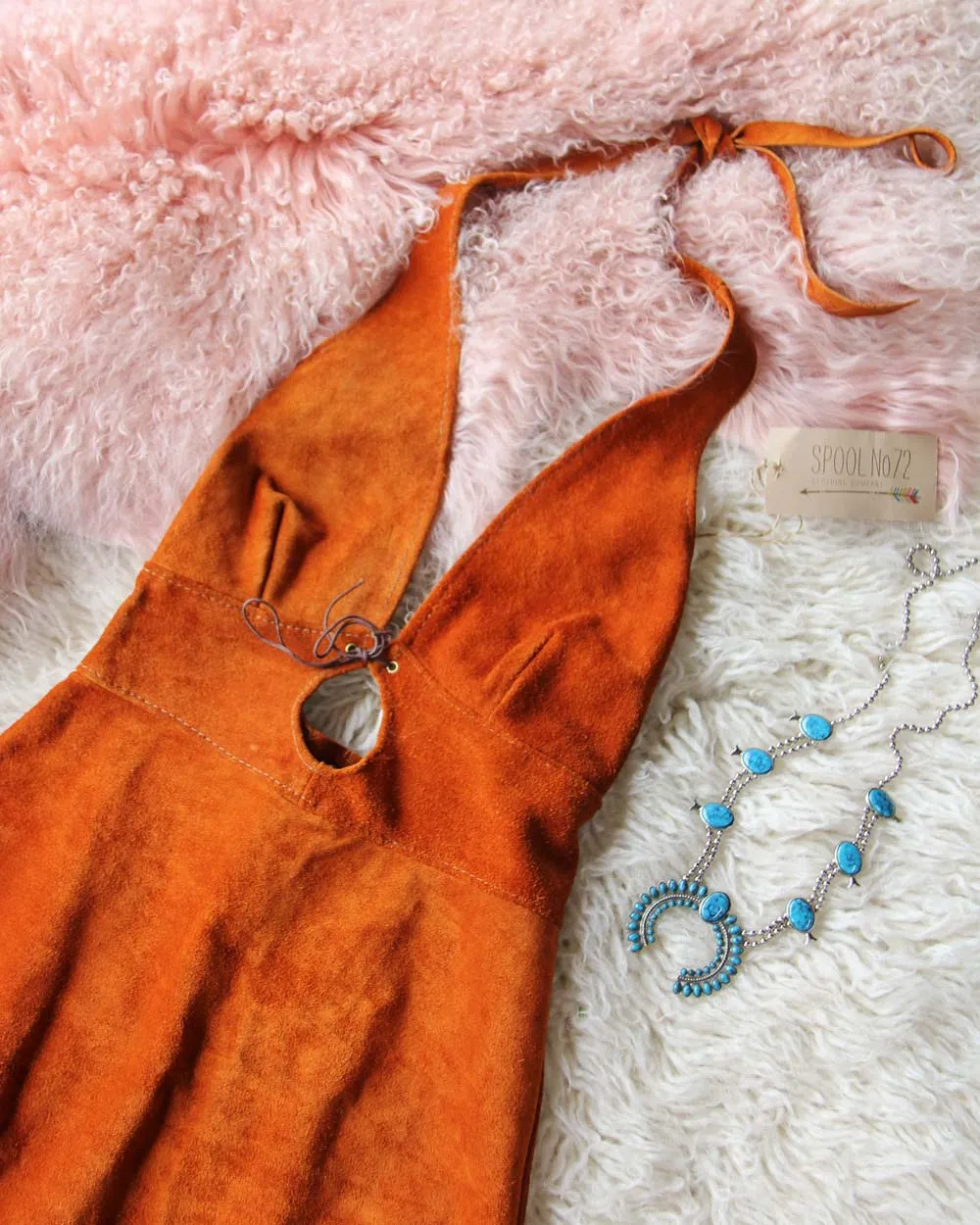 Vintage 60's Suede Dress