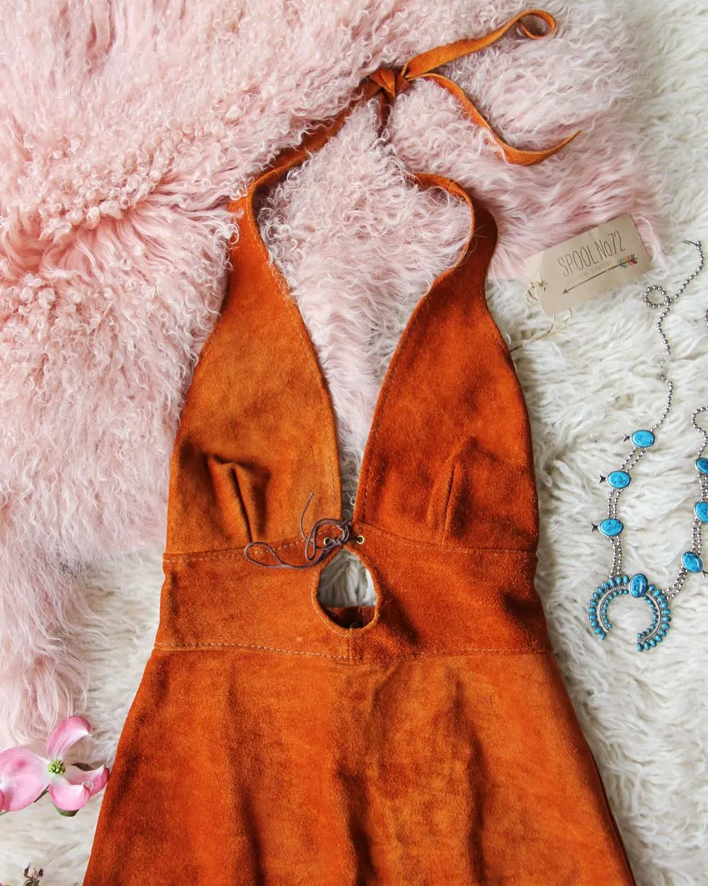 Vintage 60's Suede Dress