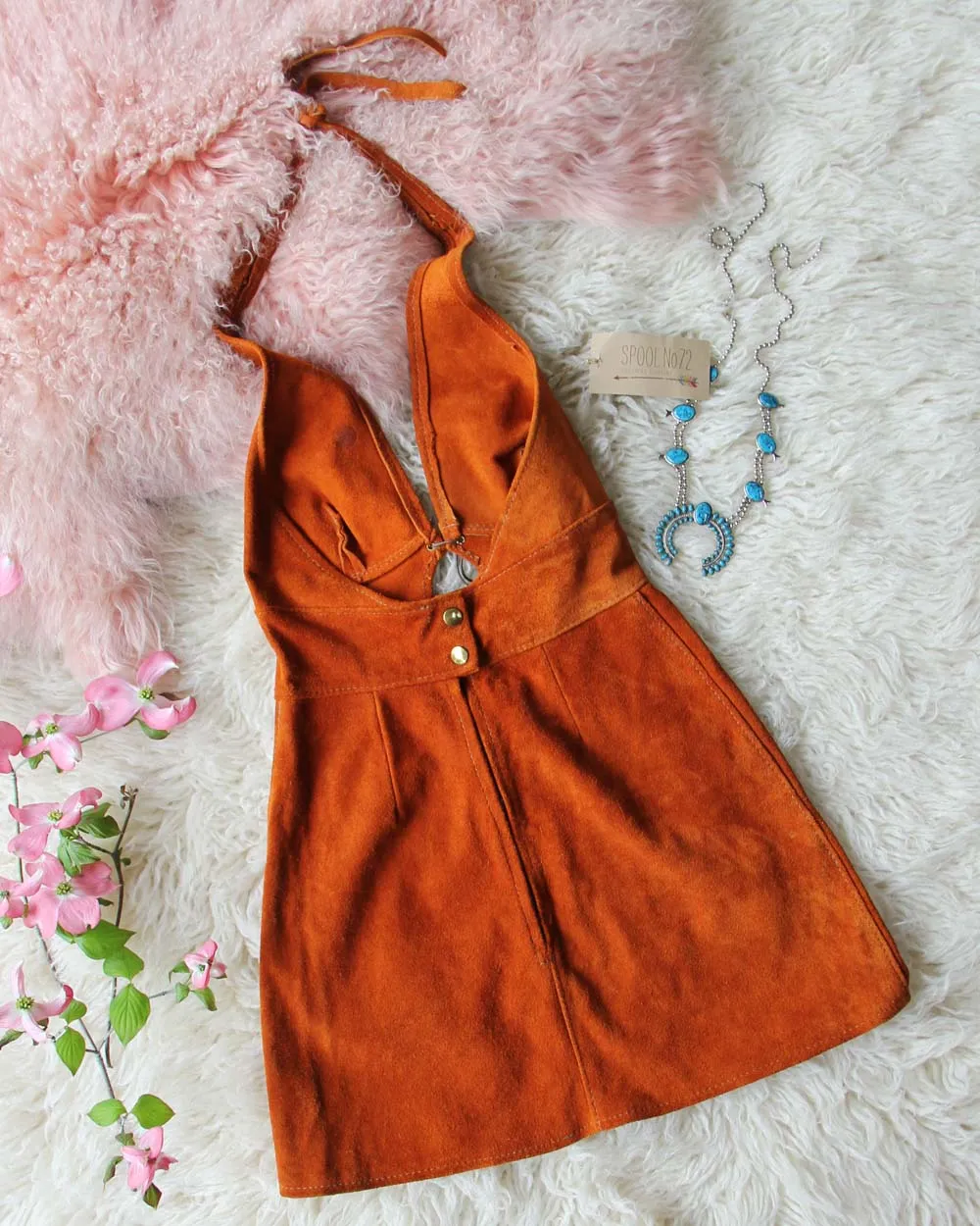 Vintage 60's Suede Dress