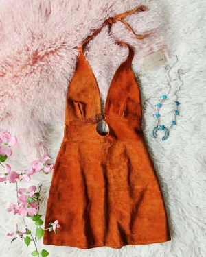Vintage 60's Suede Dress