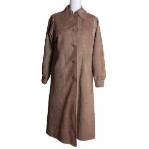 Vintage All Seasons Faux Suede Jacket Sz Medium ? Removable Liner Winter Coat