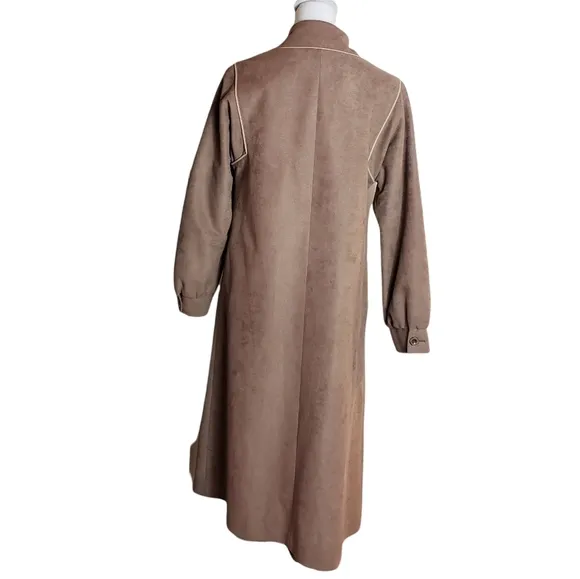 Vintage All Seasons Faux Suede Jacket Sz Medium ? Removable Liner Winter Coat