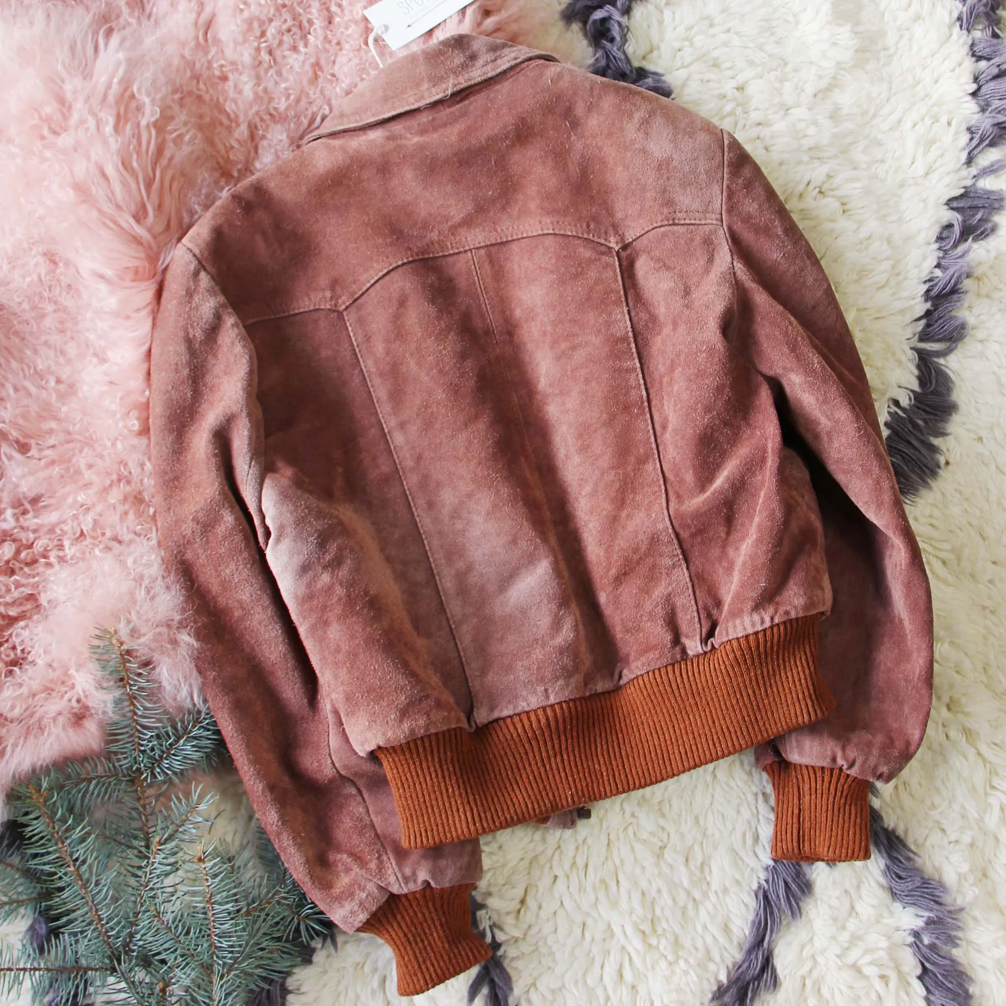 Vintage Mauve Suede Coat
